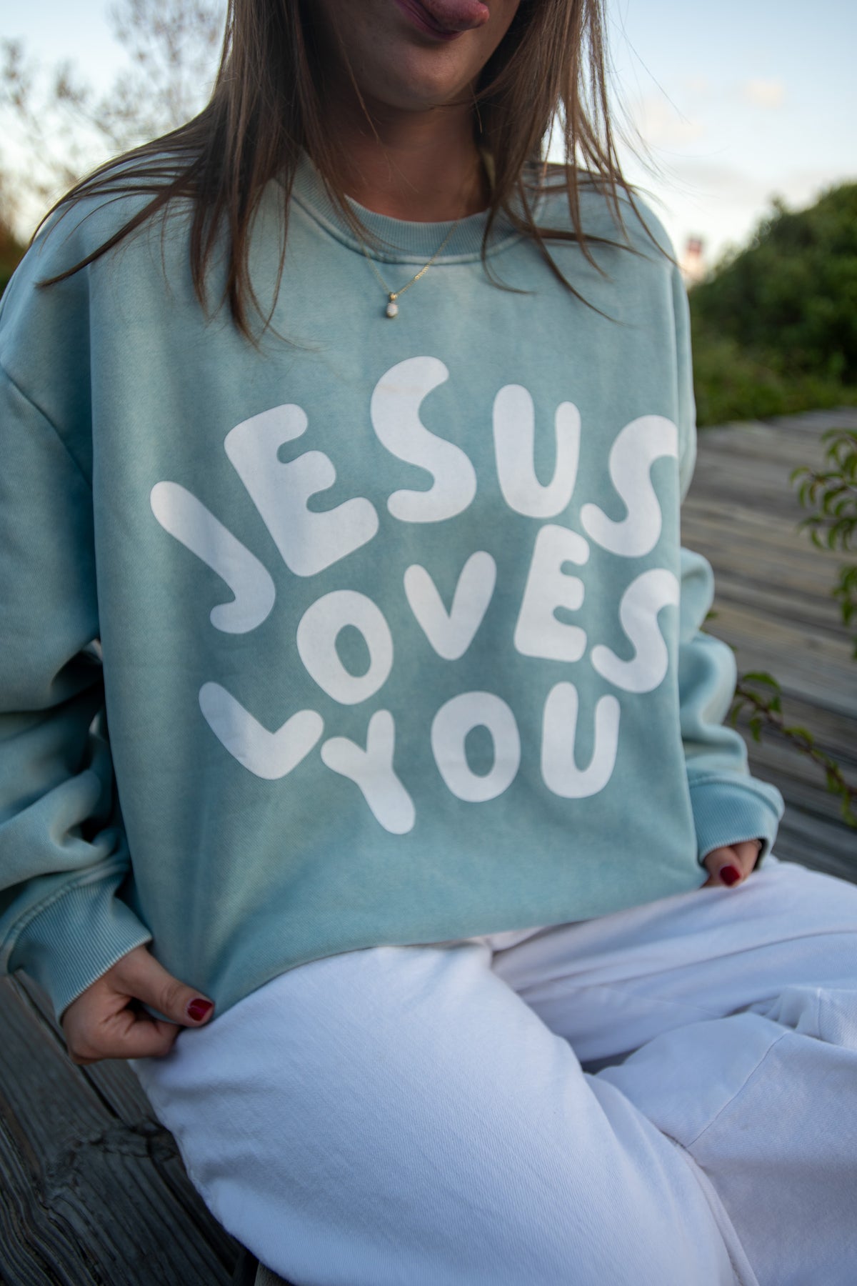 Jesus Loves You Oversized Sweatshirt