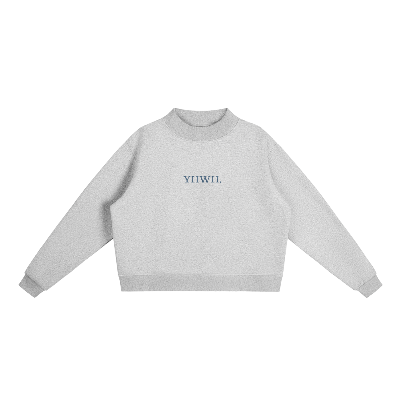 YHWH. Embroidered Mock-Neck