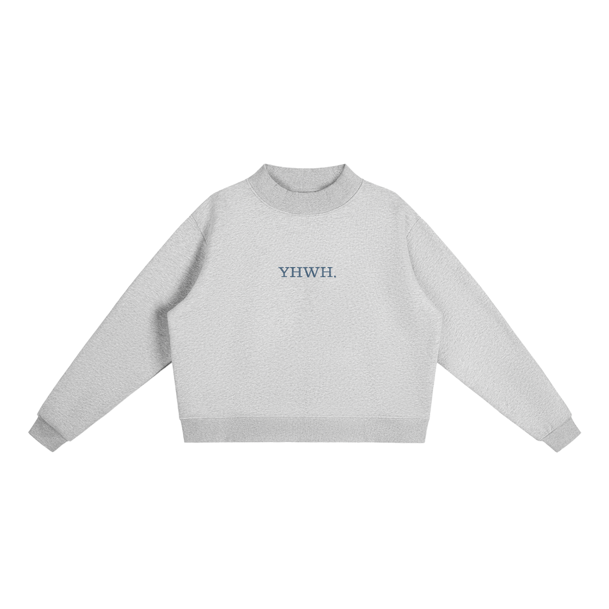 YHWH. Embroidered Mock-Neck